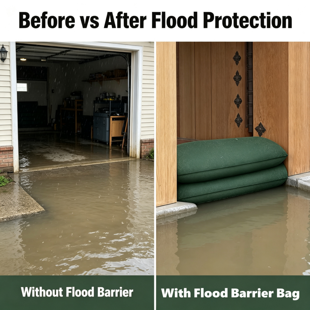 Water Activated Sandbags Flood - Flood Barrier Bag บทวิจารณ์และราคา