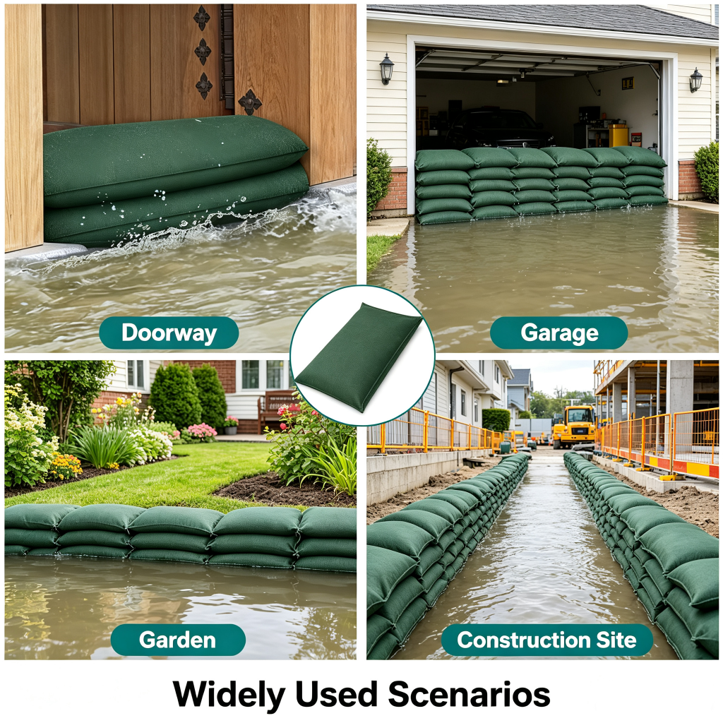 Water Activated Sandbags Flood - Flood Barrier Bag บทวิจารณ์และราคา