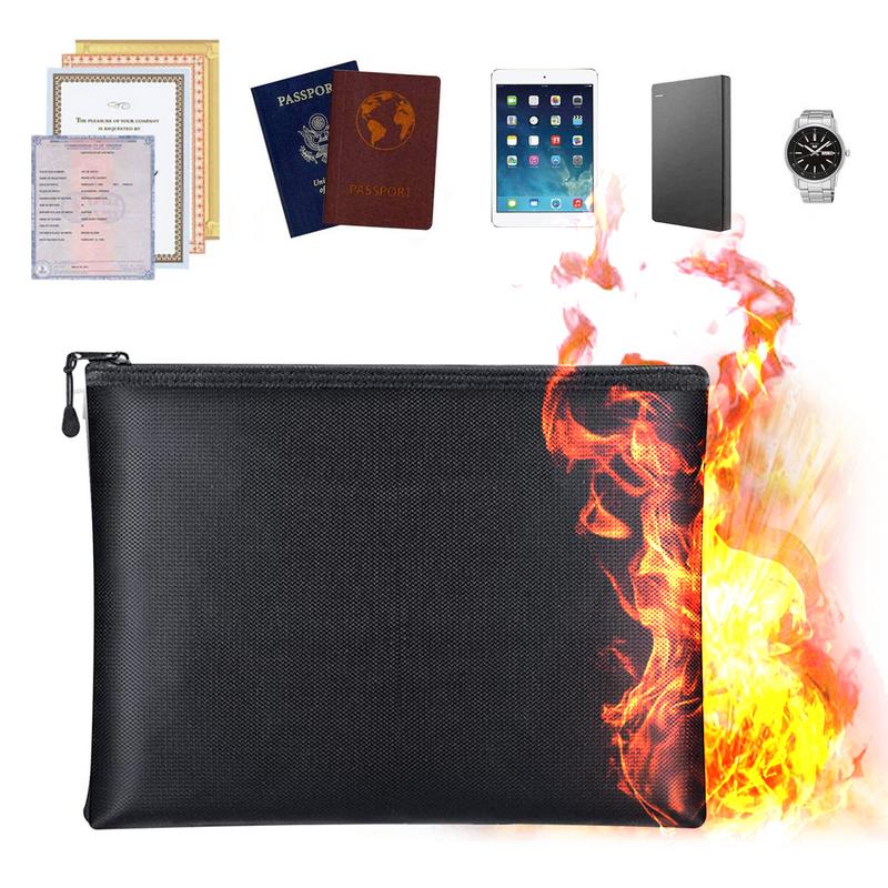 Fireproof Document Bag Waterpr - Fire Safe Document บทวิจารณ์และราคา