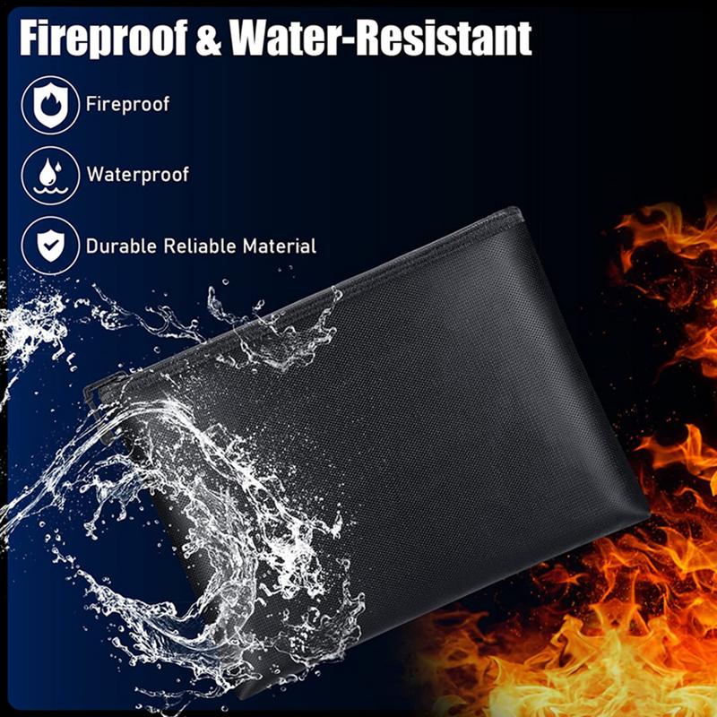 Fireproof Document Bag Waterpr - Fire Safe Document บทวิจารณ์และราคา