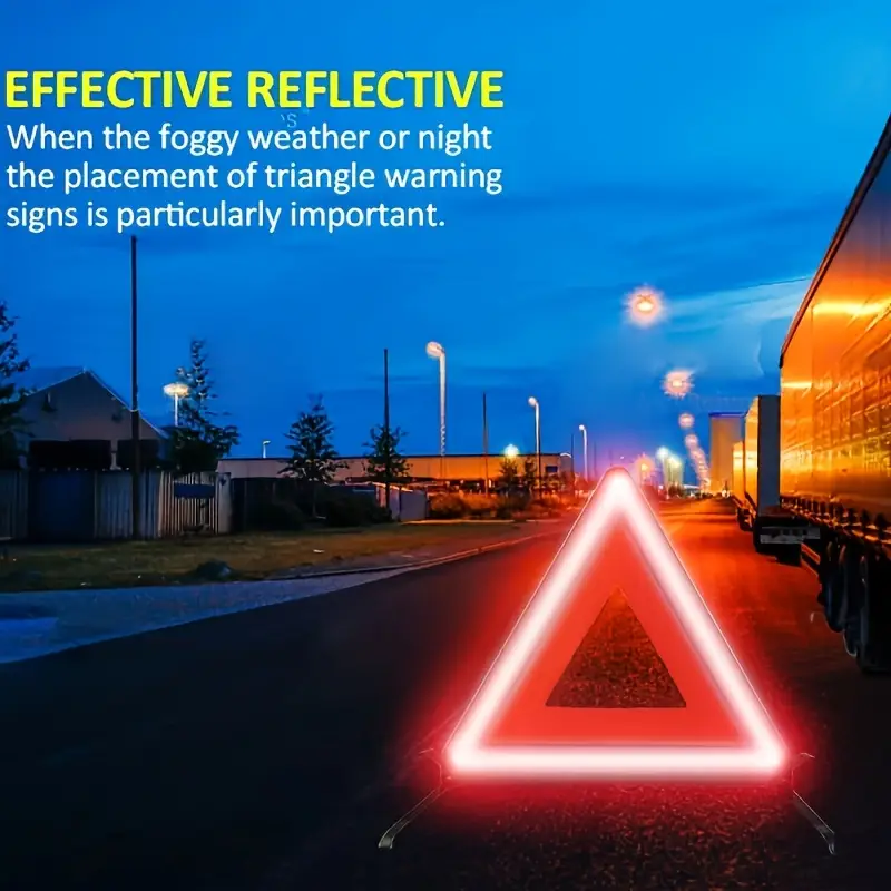 Red Reflective Car Tripod Fold - Emergency Exit Sign บทวิจารณ์และราคา