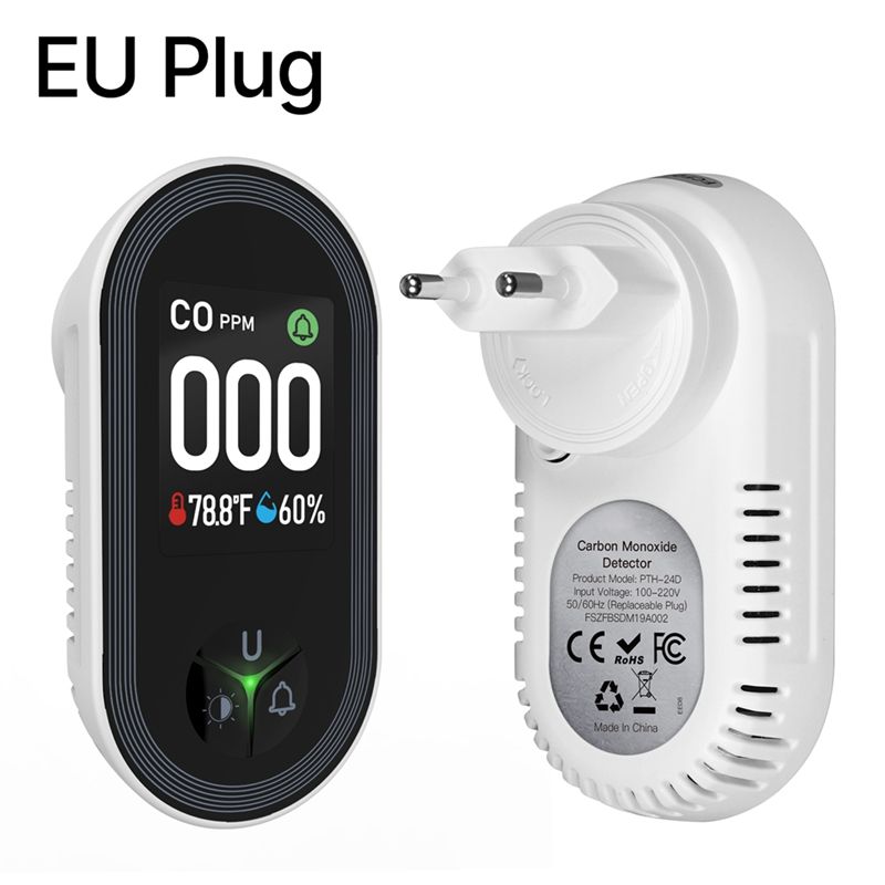 Built-In CO Monitor Alarm Soun - Co Detector Plug บทวิจารณ์และราคา