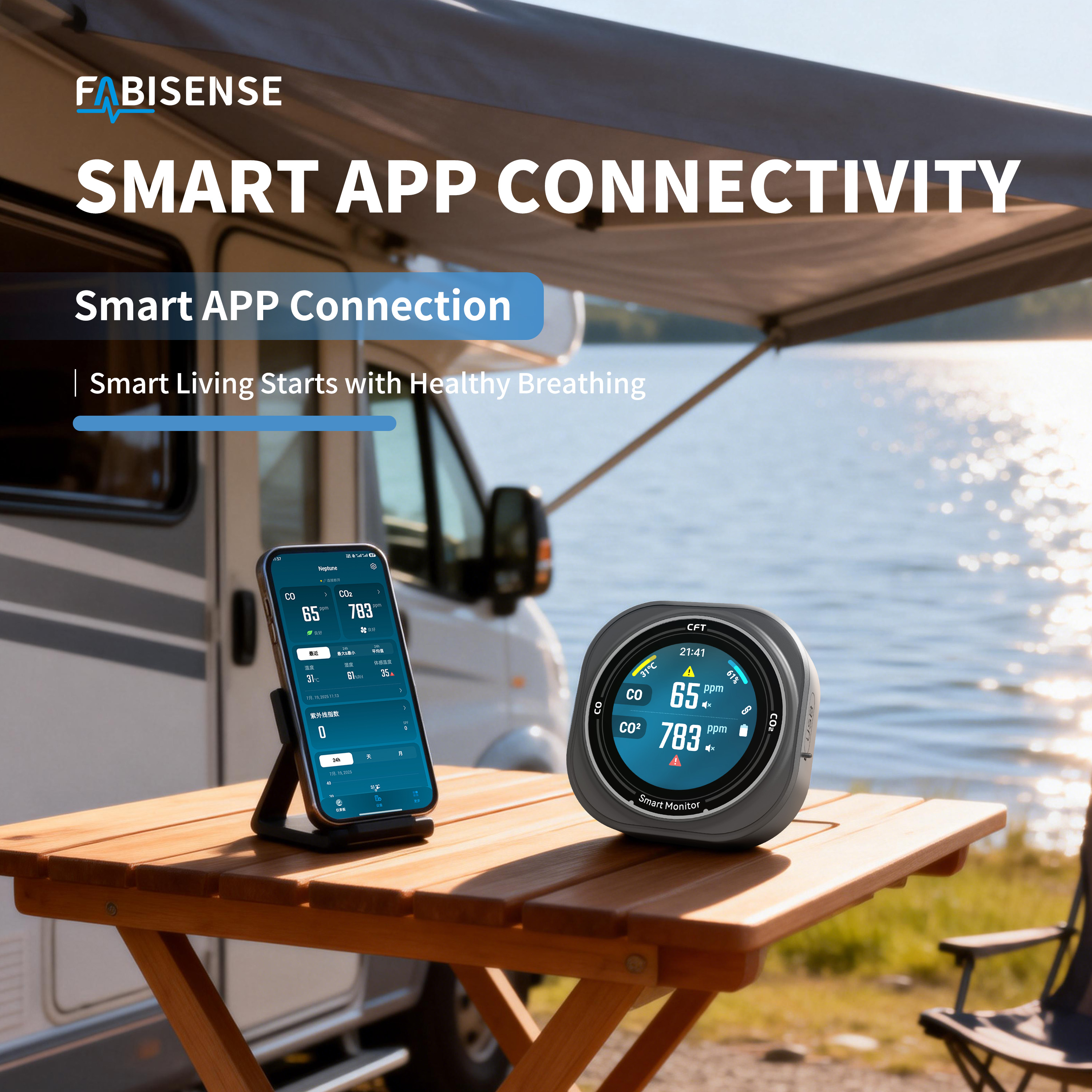 FABISENSE Portable Air Quality - Co Detector Plug บทวิจารณ์และราคา