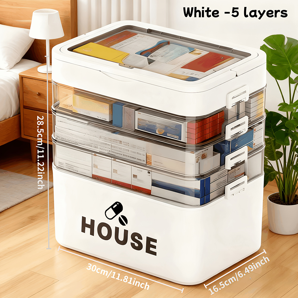 Large Capacity Multi Layer Tra - Medicine Cabinet Lock บทวิจารณ์และราคา