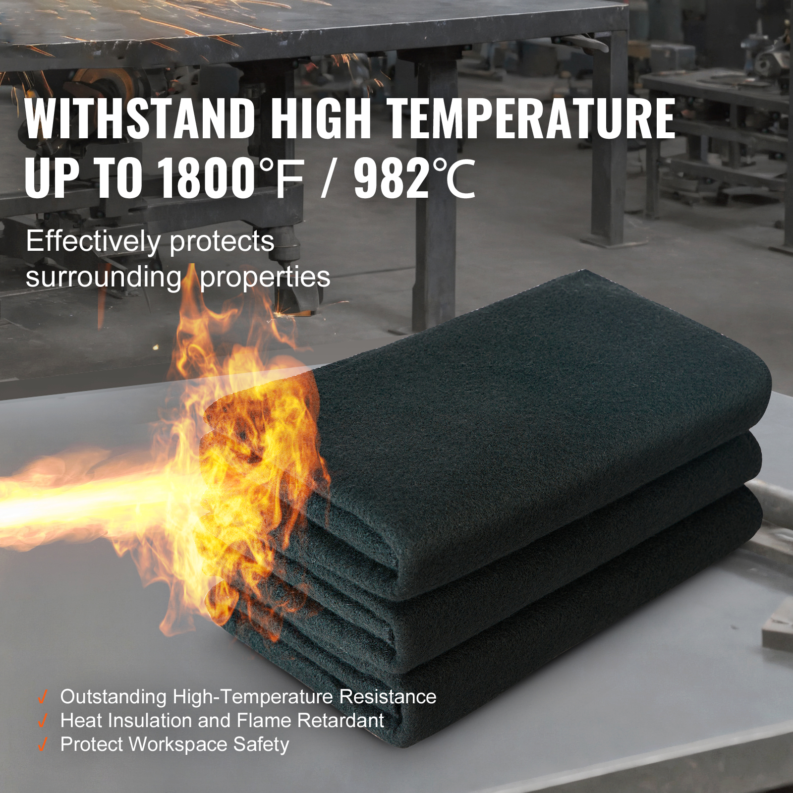 SucceBuy Carbon Felt Welding B - Fire Blanket Kitchen บทวิจารณ์และราคา