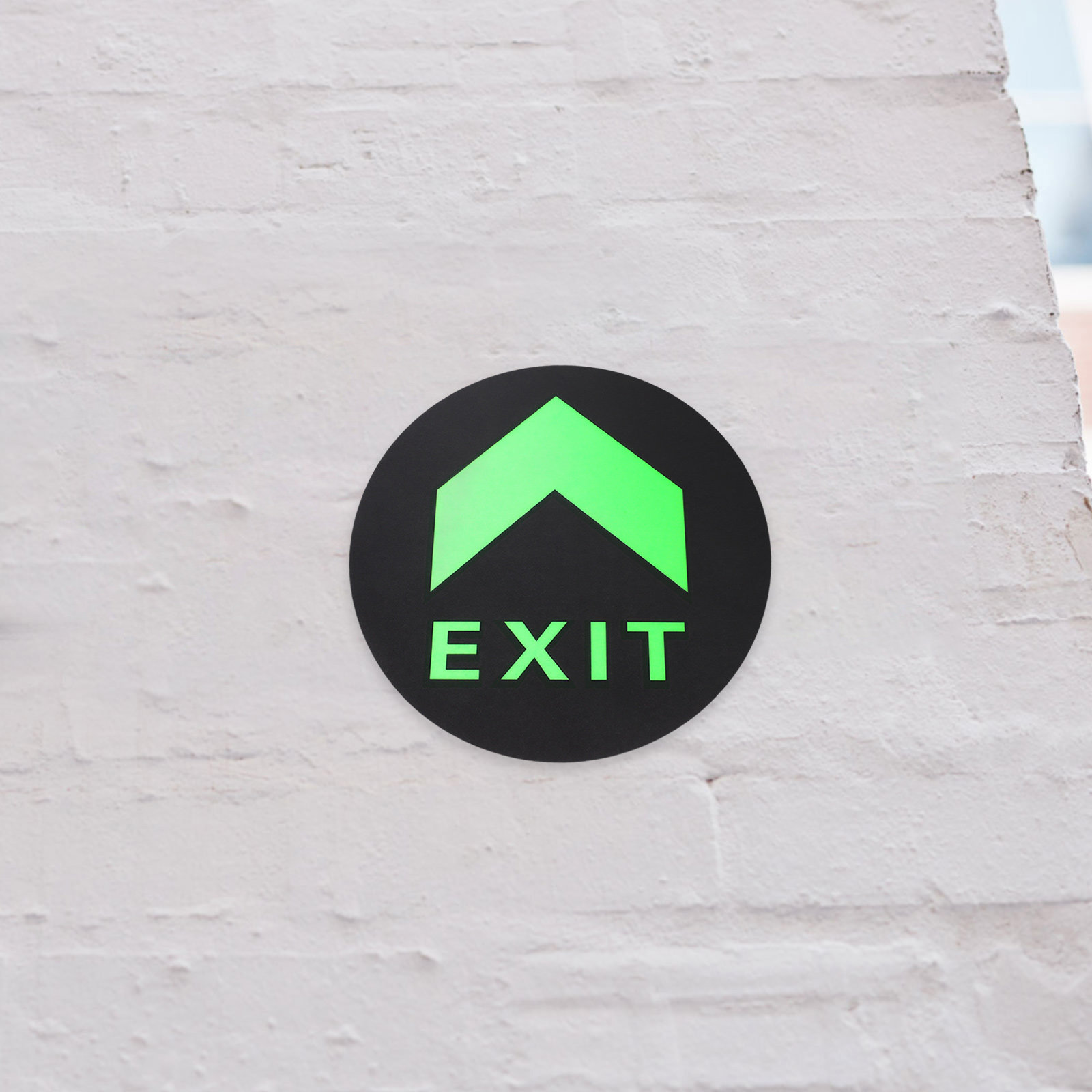 5Pcs Exit Sign Stickers Glow i - Emergency Exit Sign บทวิจารณ์และราคา