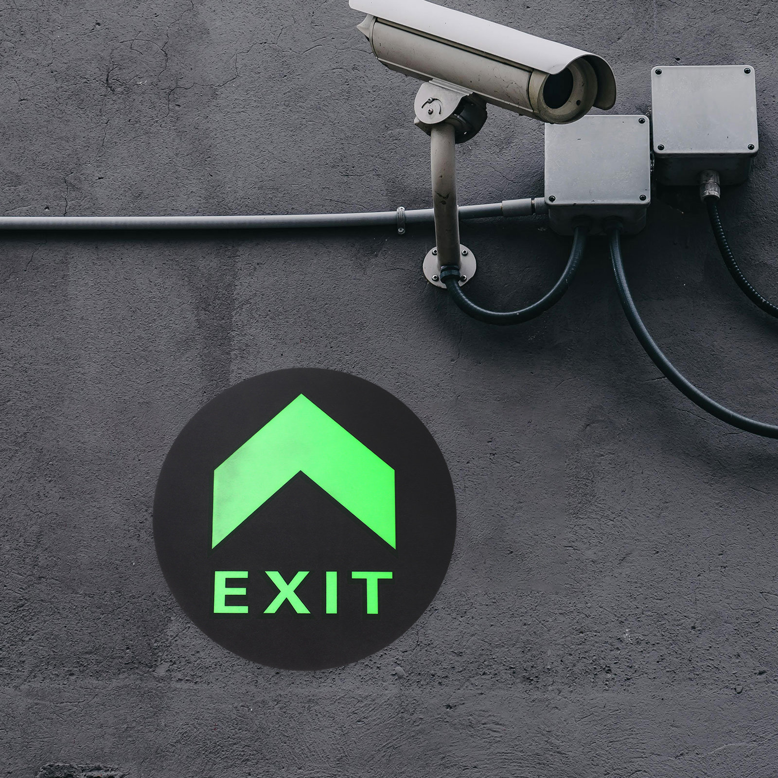5Pcs Exit Sign Stickers Glow i - Emergency Exit Sign บทวิจารณ์และราคา