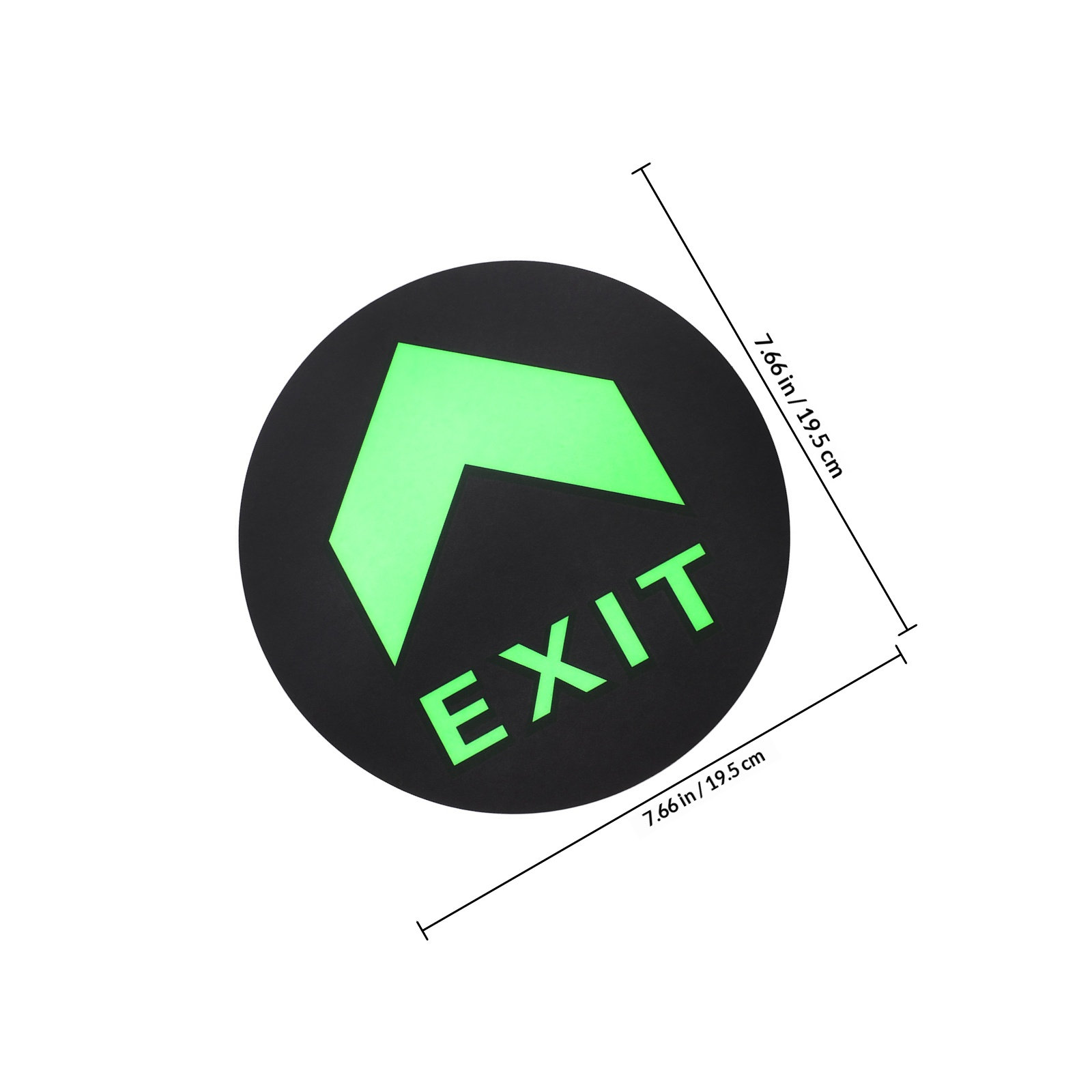 5Pcs Exit Sign Stickers Glow i - Emergency Exit Sign บทวิจารณ์และราคา