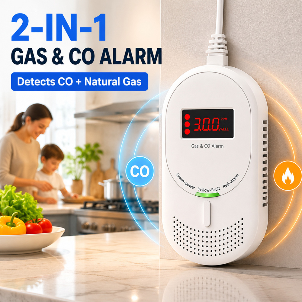CCEsafety Zigbee Tuya Gas CO D - Co Detector Plug บทวิจารณ์และราคา