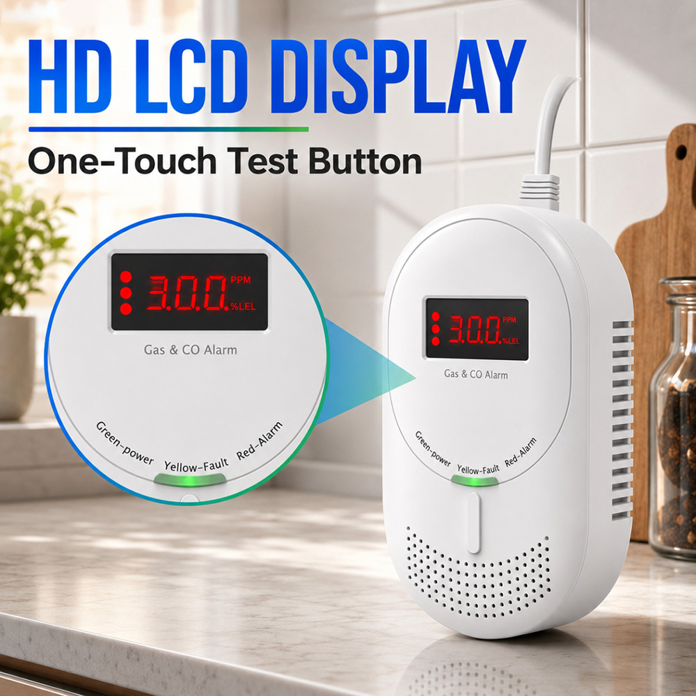 CCEsafety Zigbee Tuya Gas CO D - Co Detector Plug บทวิจารณ์และราคา