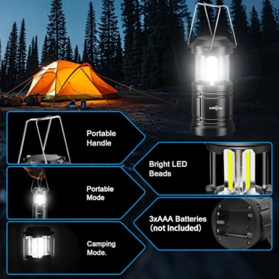 LED Camping Lantern, Battery O - Power Outage Light บทวิจารณ์และราคา