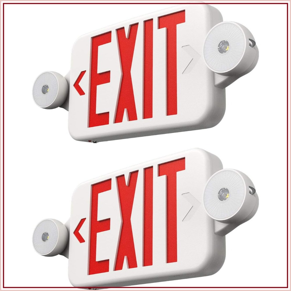 2 Pack Exit Sign with Emergenc - Emergency Exit Sign บทวิจารณ์และราคา