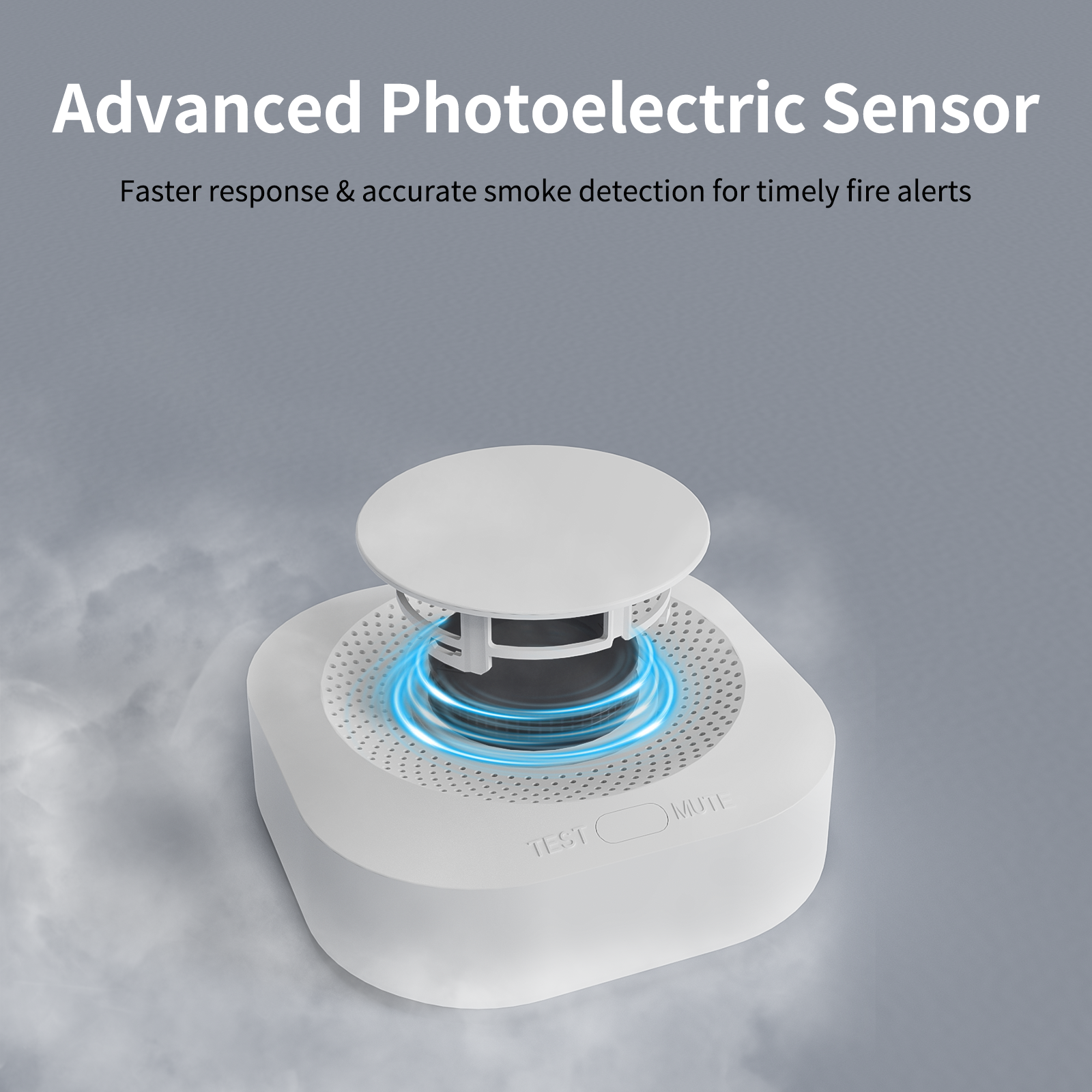 Tuya WiFi Smoke Detector 90dB  - Smoke Detector Interconnected บทวิจารณ์และราคา