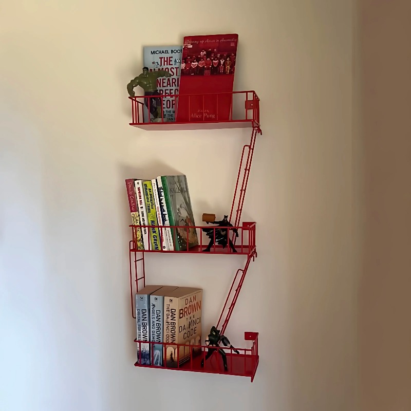 Fire Escape Wall Shelf, 3-Tier - Fire Escape Ladder บทวิจารณ์และราคา