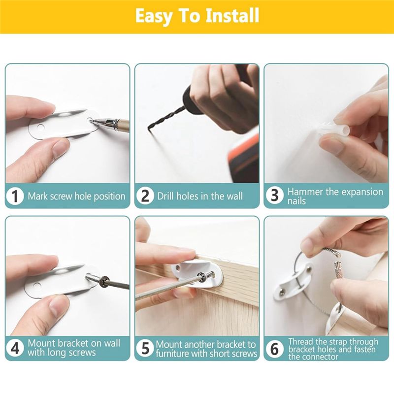 A84F-Furniture Anchors For Bab - Earthquake Anchor Strap บทวิจารณ์และราคา