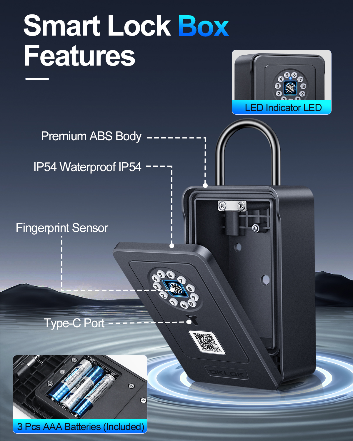 Wireless Smart lock Box Blueto - Lockbox Key Secure บทวิจารณ์และราคา