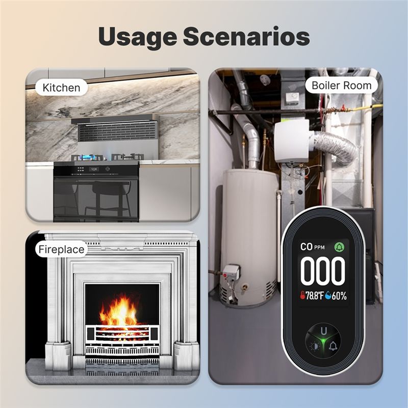 A93PHOT! Temperature Humidity  - Co Detector Plug บทวิจารณ์และราคา
