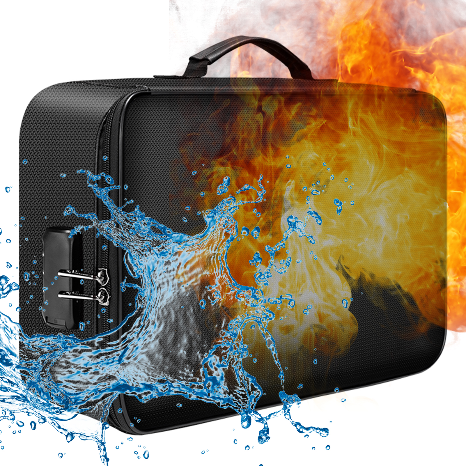 Fireproof Document Bag with Lo - Fire Safe Document บทวิจารณ์และราคา