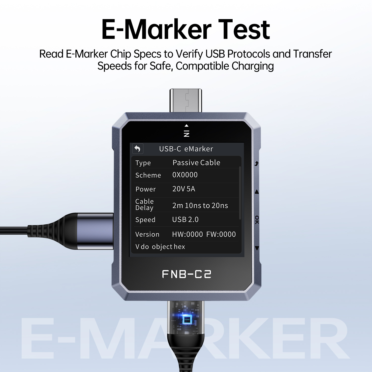 FNB-C2 USB Tester Type-C PD QC - Co Detector Plug บทวิจารณ์และราคา