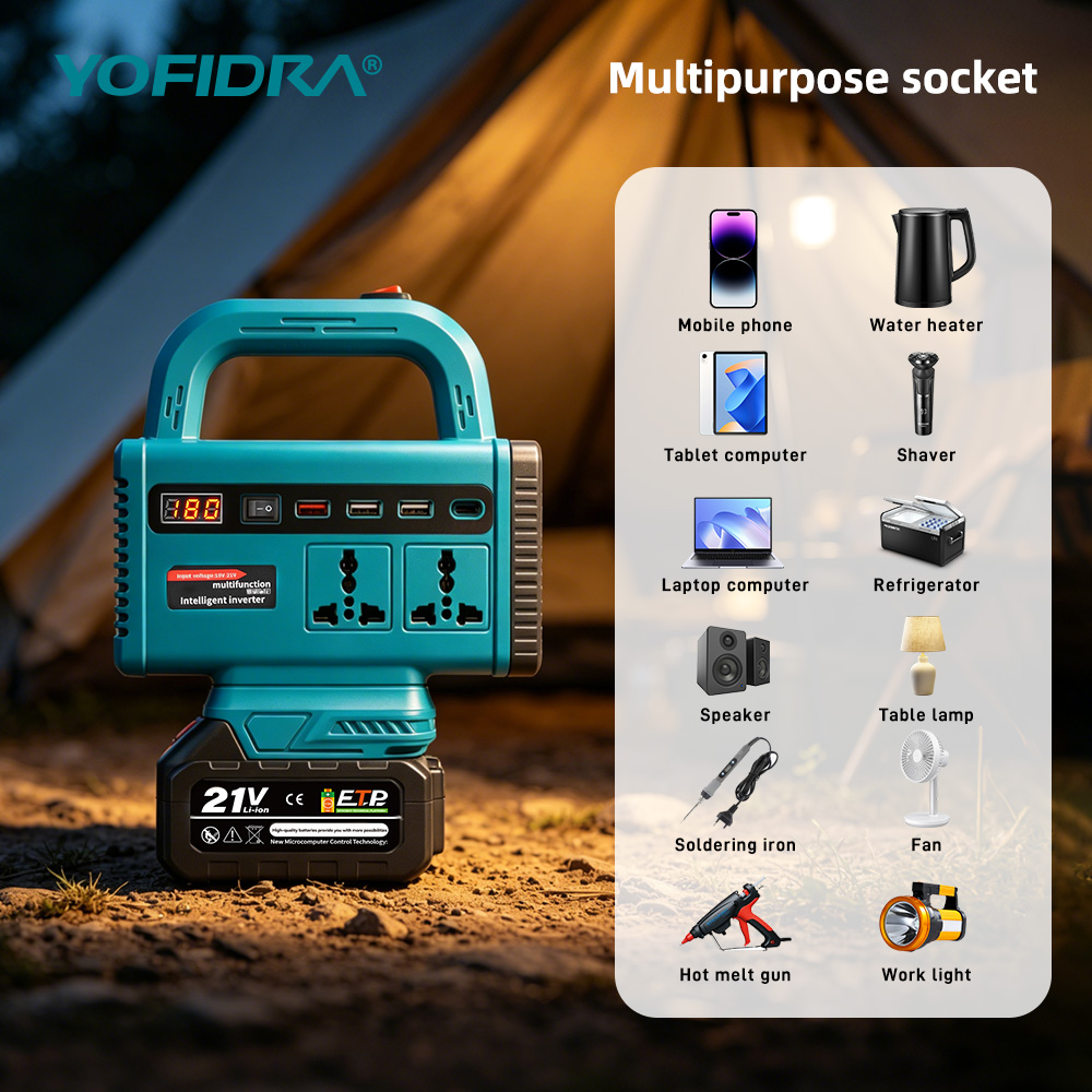 YOFIDRA 220V Portable Power In - Power Outage Light บทวิจารณ์และราคา