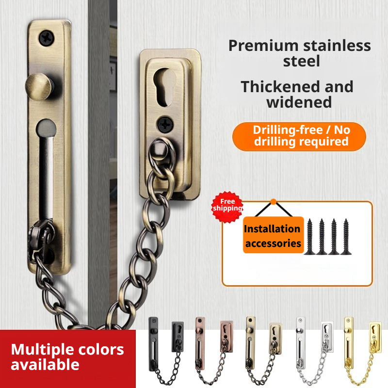 Stainless Steel Anti-Theft Doo - Security Chain Door บทวิจารณ์และราคา
