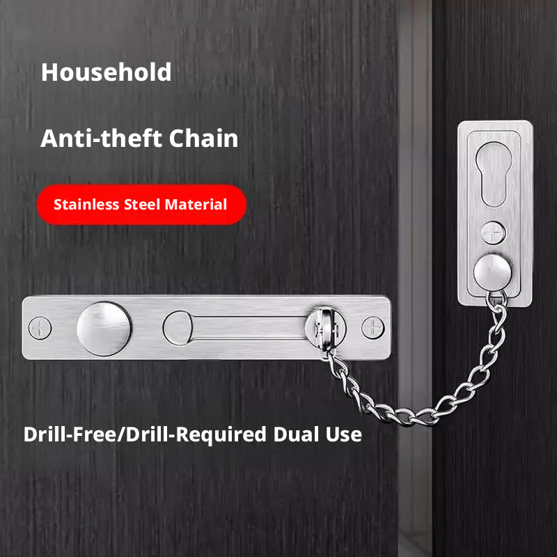 Stainless Steel Anti-Theft Doo - Security Chain Door บทวิจารณ์และราคา
