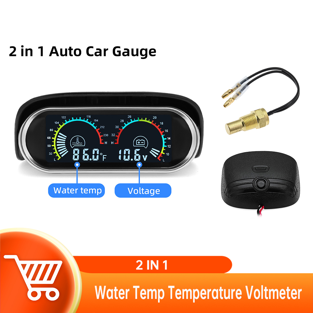 2 in1 LCD Car Digital ALARM Ga - Water Alarm Sensor บทวิจารณ์และราคา