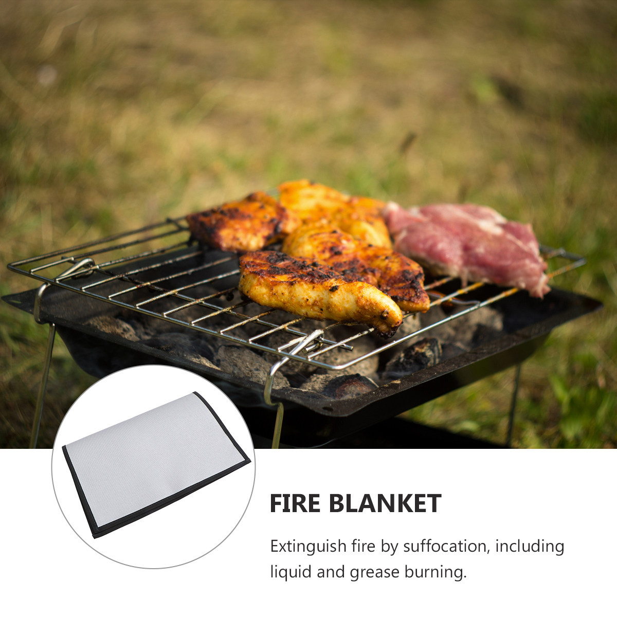 1Pcs Fireproof Blanket Portabl - Fire Blanket Kitchen บทวิจารณ์และราคา