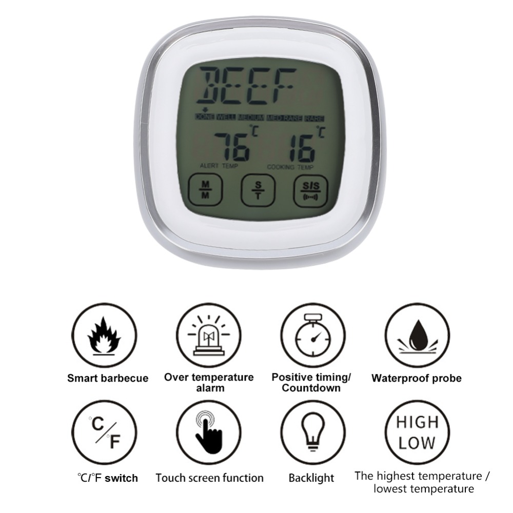 Touch Screen Digital Meat Ther - Pool Alarm Float บทวิจารณ์และราคา