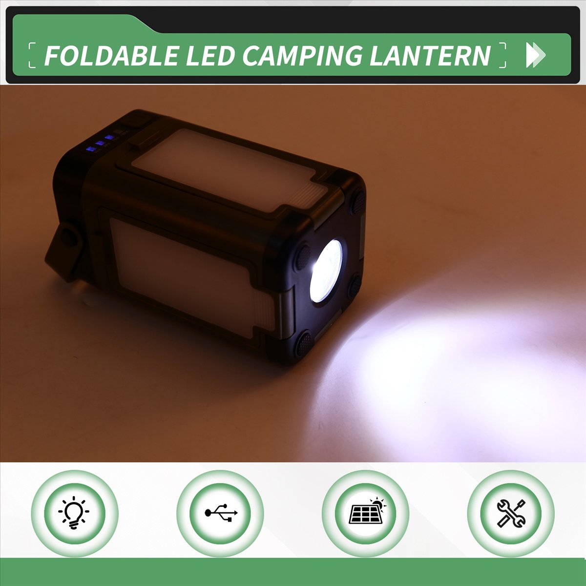 X08A Foldable LED Camping Lant - Power Outage Light บทวิจารณ์และราคา