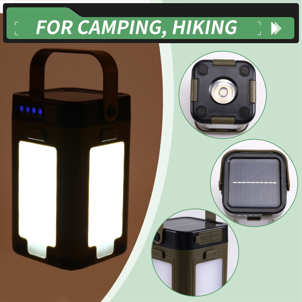 X08A Foldable LED Camping Lant - Power Outage Light บทวิจารณ์และราคา