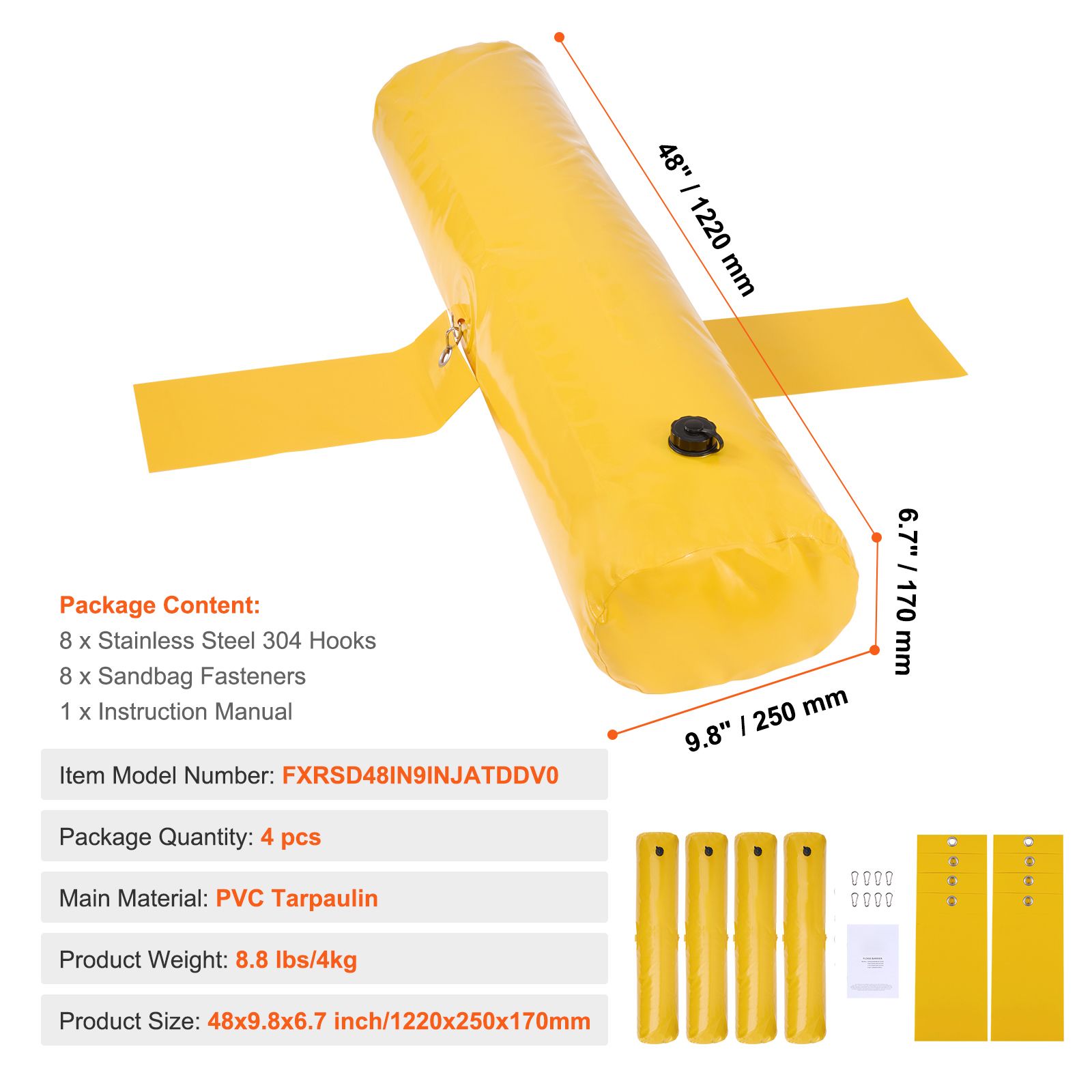 Flood Barriers, Sandbag Altern - Flood Barrier Bag บทวิจารณ์และราคา