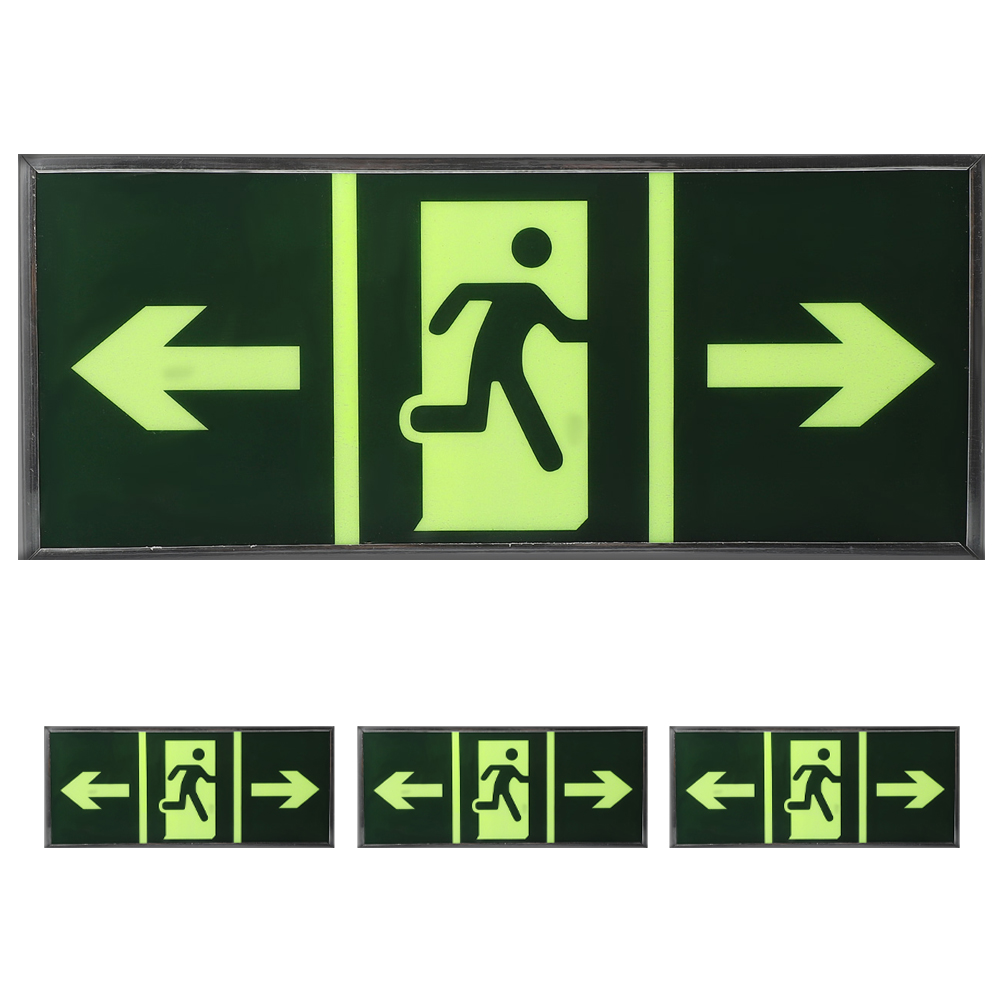 4Pcs Safety Exit Sign Stickers - Emergency Exit Sign บทวิจารณ์และราคา