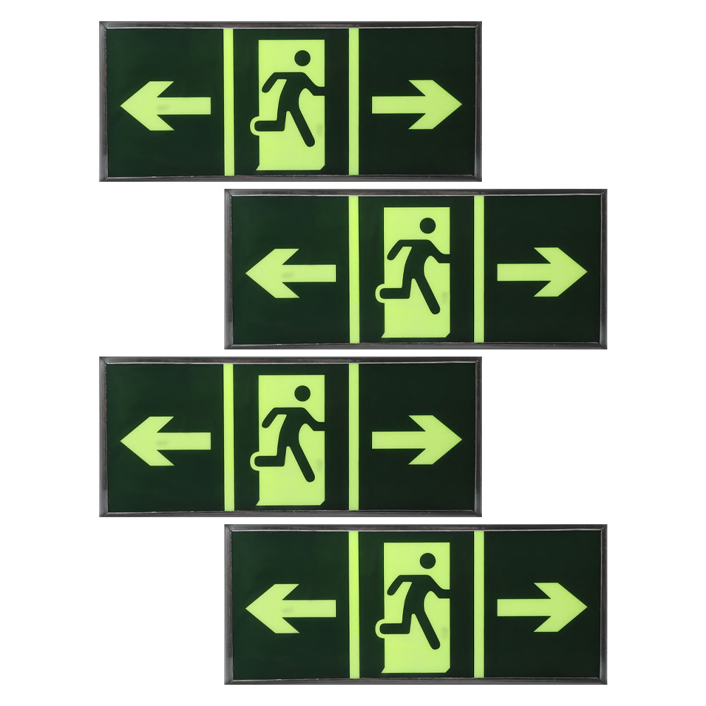 4Pcs Safety Exit Sign Stickers - Emergency Exit Sign บทวิจารณ์และราคา