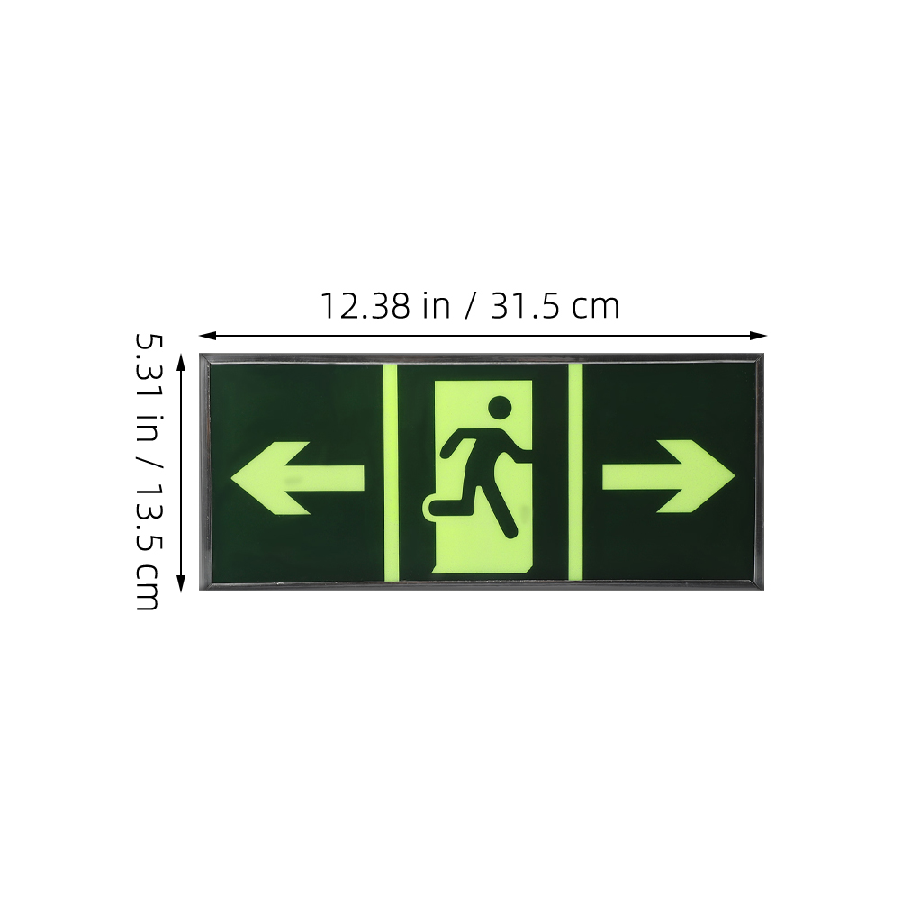 4Pcs Safety Exit Sign Stickers - Emergency Exit Sign บทวิจารณ์และราคา