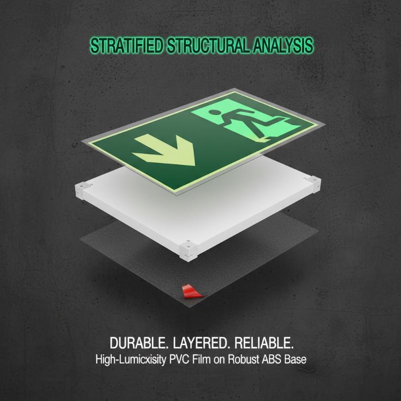 1 Sheet Glow-In-The-Dark Safet - Emergency Exit Sign บทวิจารณ์และราคา